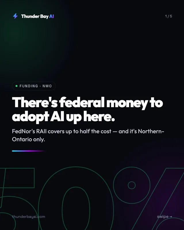 FUNDING: There's federal money to adopt AI up here.