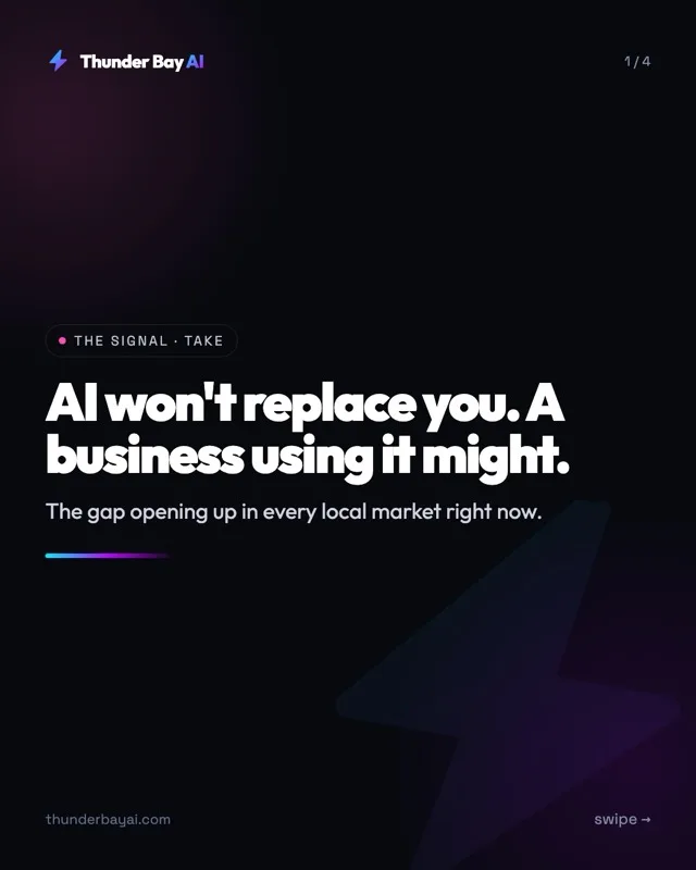 MINDSET: AI won't replace you. A business using it might.