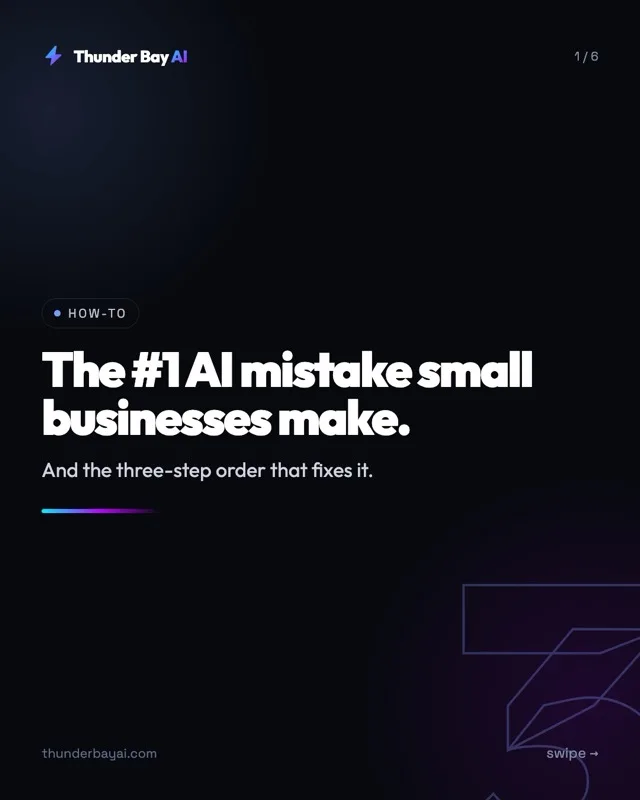 HOW-TO: The #1 AI mistake small businesses make.