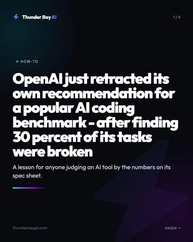 How-To: OpenAI just retracted its own recommendation for a popular AI coding benchmark - after finding 30 percent of its tasks were broken
