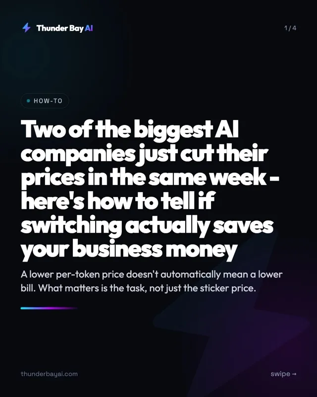 How-To: Two of the biggest AI companies just cut their prices in the same week - here's how to tell if switching actually saves your business money