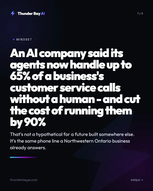 Mindset: An AI company said its agents now handle up to 65% of a business's customer service calls without a human - and cut the cost of running them by 90%