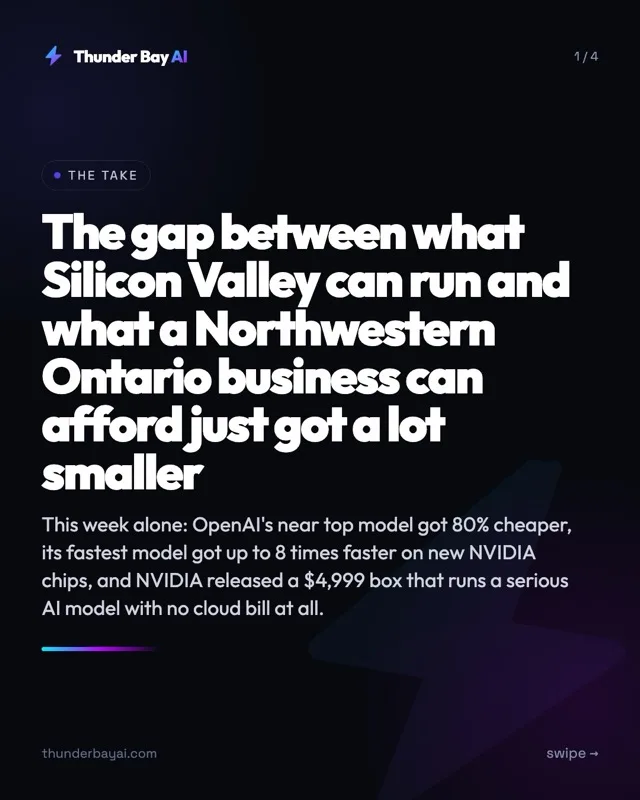 Mindset: The gap between what Silicon Valley can run and what a Northwestern Ontario business can afford just got a lot smaller